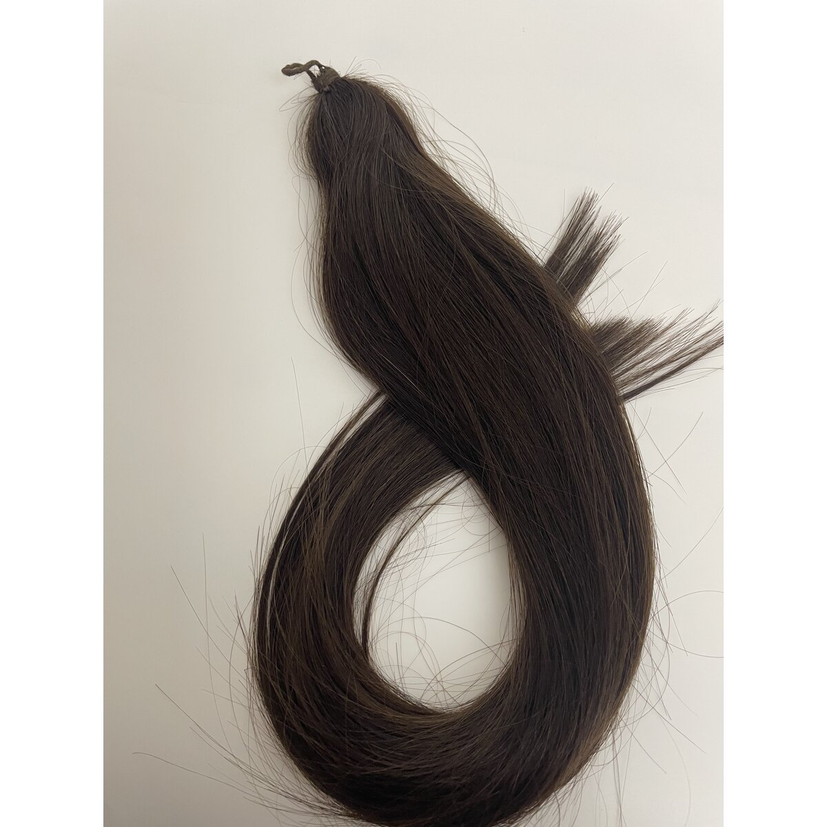 Banbury Postiche P4 Human Hair Switch Colour 6 18in Wigs Wefts And Training Pieces