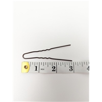 HS2050 BR- Thick Waved Hairpins in Brown (73mm)